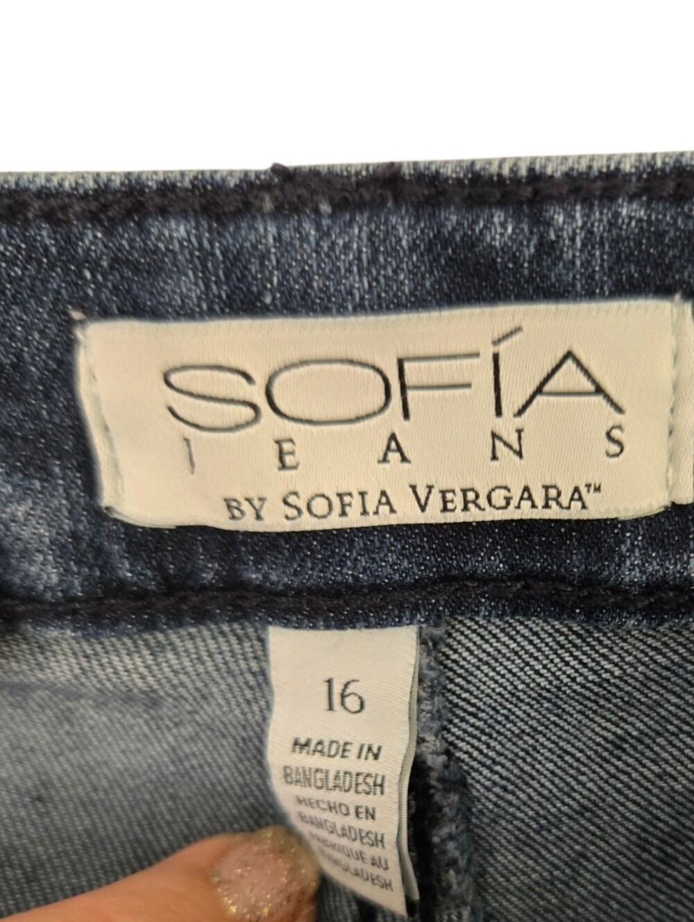 Sofia Jeans by Sofia Vergara Melisa Flare Jeans Women’s Size 16 Dark Wash Stretc - Picture 4 of 6